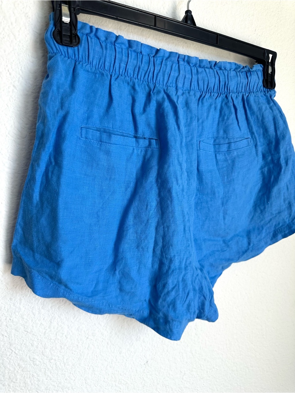 Left On Friday Getaway women’s linen Shorts blue Small - Picture 8 of 15